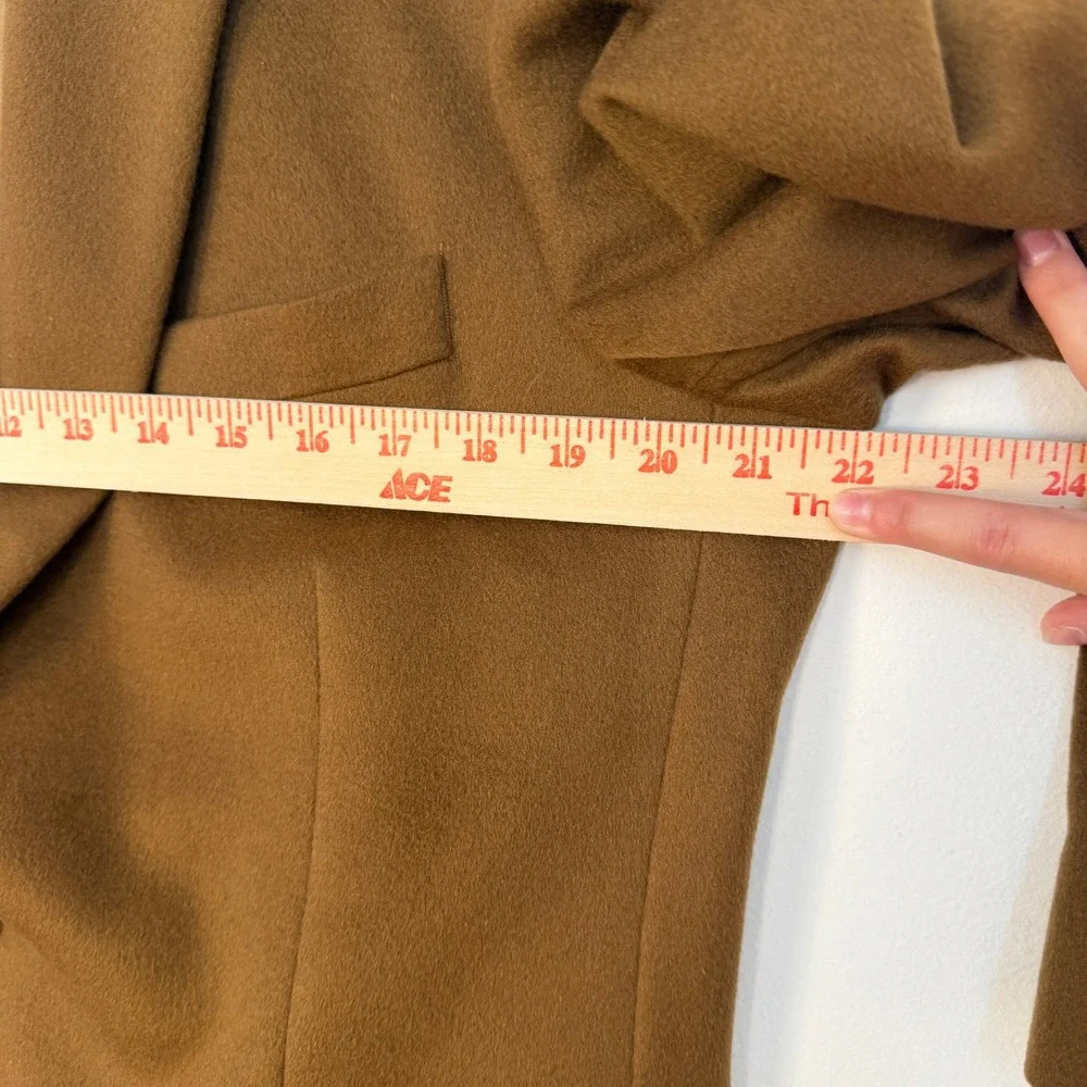 Coconut Grove 100% Cashmere Blazer Mens Large Camel Brown Sport Coat‎ Luxury